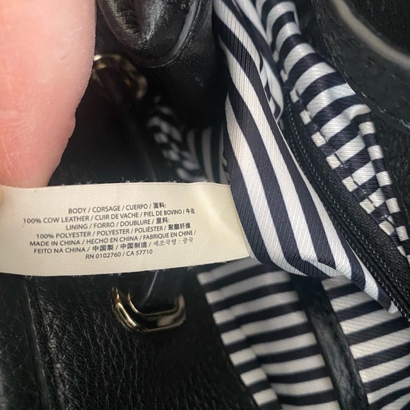 Kate Spade Black Backpack Pebbled Leather - Picture 11 of 13